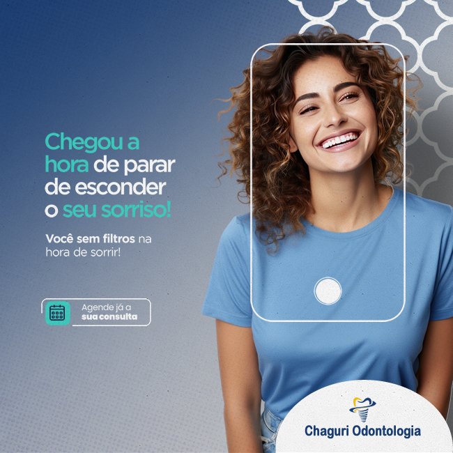 CHEGOU A HORA DE PARAR DE ESCONDER O SEU SORRISO